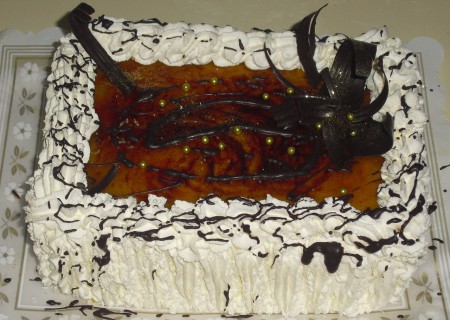 Tarta de yema tostada